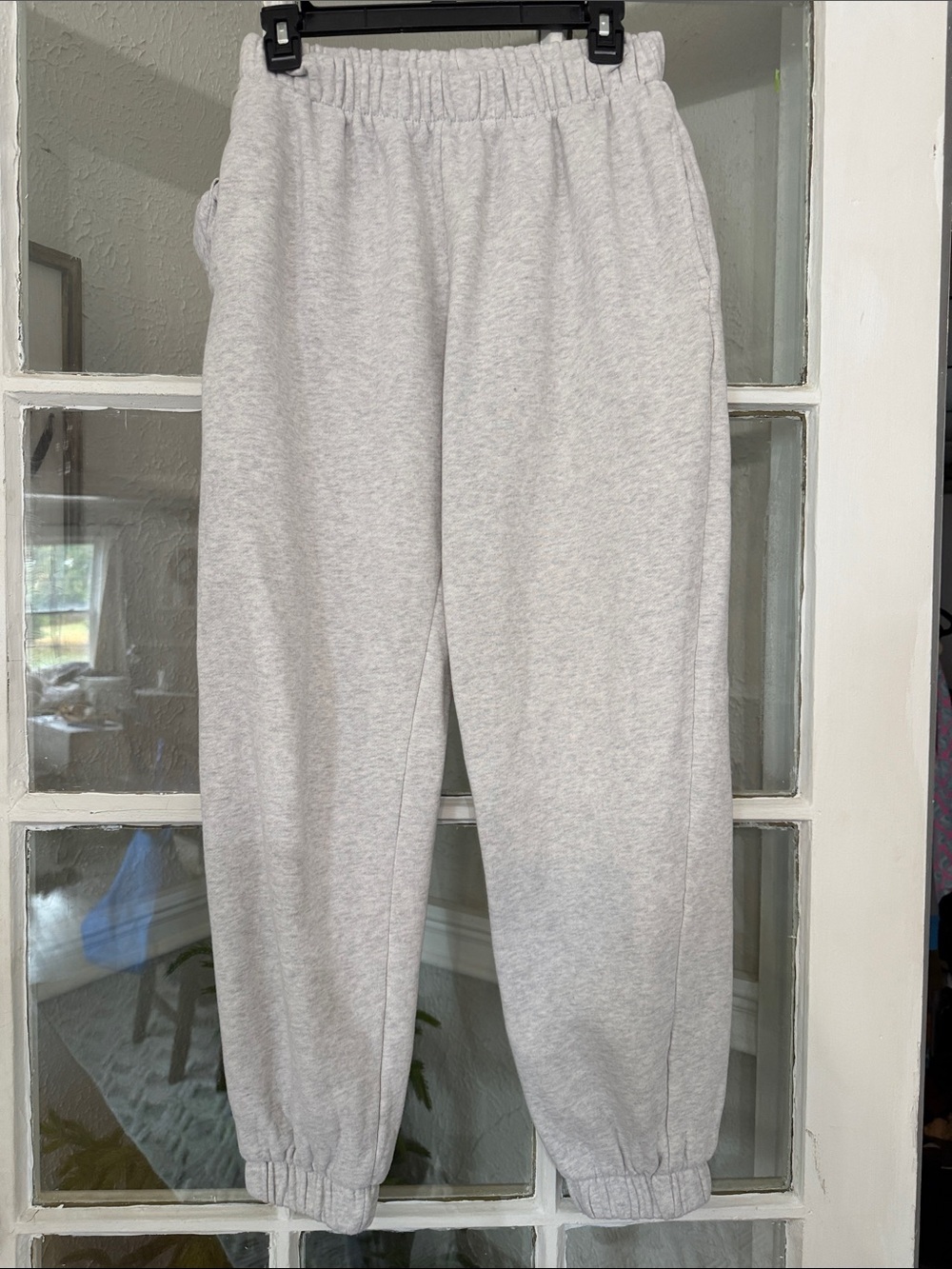 John Galt Brandy Melville Women Gray Elastic-Waist Jogger